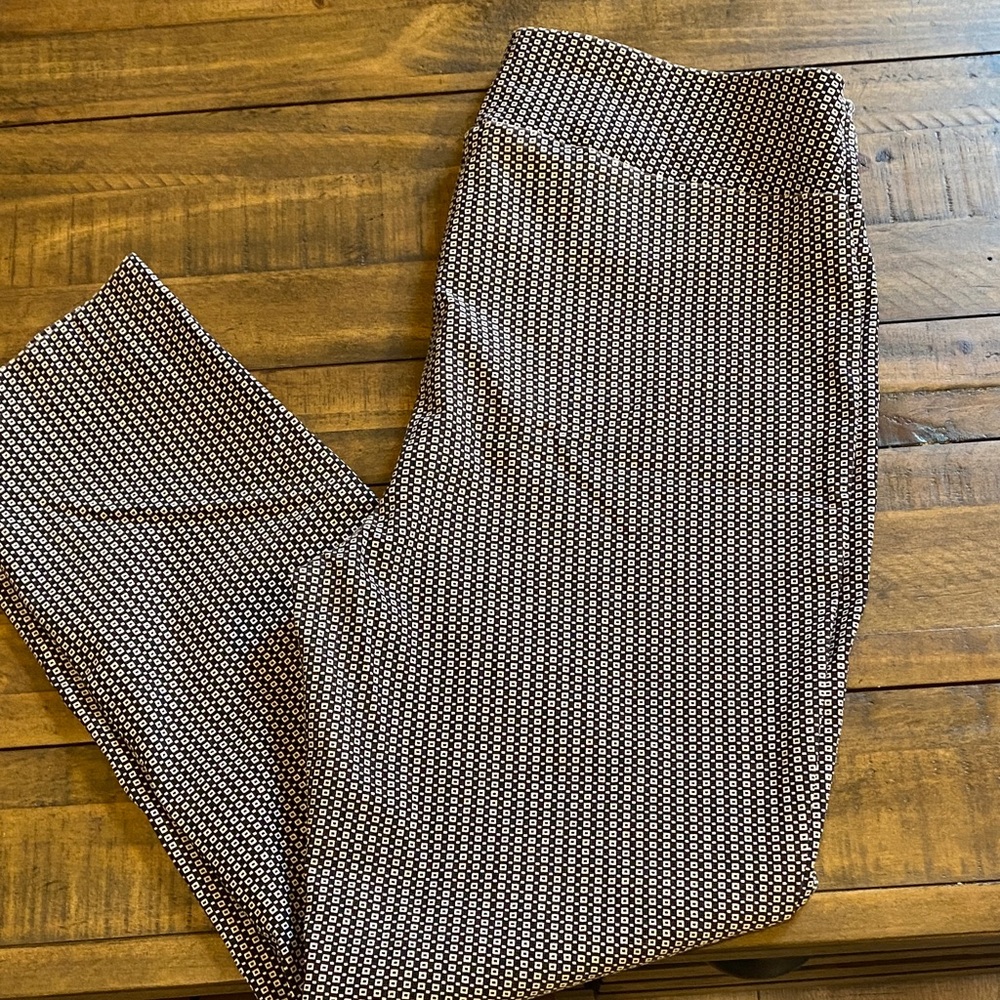 Jules & Leopold Black and White Patterned Ankle Jeans